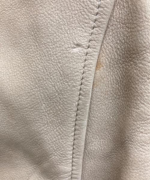 Shama（シャマ）Shama (シャマ) レザージャケット ベージュ サイズ:38の古着・服飾アイテム