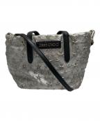 JIMMY CHOOジミーチュウ）の古着「ミニサラ2WAYショルダーバッグ」｜グレー