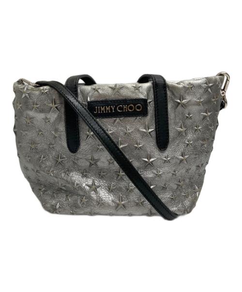 JIMMY CHOO（ジミーチュウ）JIMMY CHOO (ジミーチュウ) ミニサラ2WAYショルダーバッグ グレーの古着・服飾アイテム