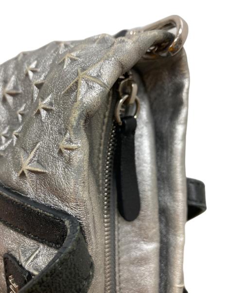 JIMMY CHOO（ジミーチュウ）JIMMY CHOO (ジミーチュウ) ミニサラ2WAYショルダーバッグ グレーの古着・服飾アイテム