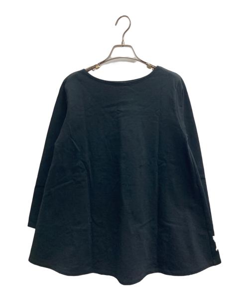 BEARDSLEY（ビアズリー）BEARDSLEY (ビアズリー) ヘム刺繍カットソー ブラック サイズ:FREEの古着・服飾アイテム