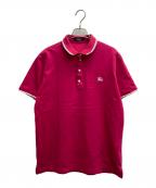 BURBERRY BLACK LABELバーバリーブラックレーベル）の古着「ポロシャツ」｜ピンク