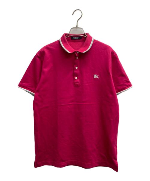 BURBERRY BLACK LABEL（バーバリーブラックレーベル）BURBERRY BLACK LABEL (バーバリーブラックレーベル) ポロシャツ ピンク サイズ:3の古着・服飾アイテム