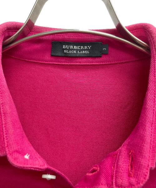 BURBERRY BLACK LABEL（バーバリーブラックレーベル）BURBERRY BLACK LABEL (バーバリーブラックレーベル) ポロシャツ ピンク サイズ:3の古着・服飾アイテム