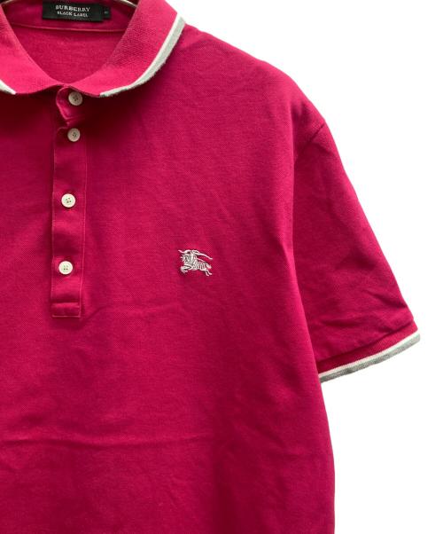 BURBERRY BLACK LABEL（バーバリーブラックレーベル）BURBERRY BLACK LABEL (バーバリーブラックレーベル) ポロシャツ ピンク サイズ:3の古着・服飾アイテム