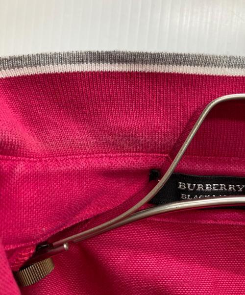 BURBERRY BLACK LABEL（バーバリーブラックレーベル）BURBERRY BLACK LABEL (バーバリーブラックレーベル) ポロシャツ ピンク サイズ:3の古着・服飾アイテム