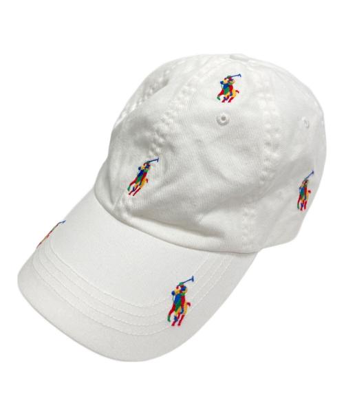 POLO RALPH LAUREN（ポロ・ラルフローレン）POLO RALPH LAUREN (ポロ・ラルフローレン) Polo Pony Twill Ball Cap ホワイトの古着・服飾アイテム