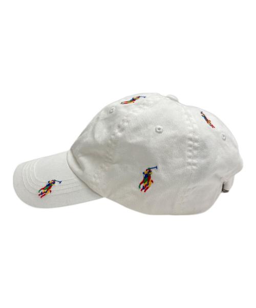 POLO RALPH LAUREN（ポロ・ラルフローレン）POLO RALPH LAUREN (ポロ・ラルフローレン) Polo Pony Twill Ball Cap ホワイトの古着・服飾アイテム