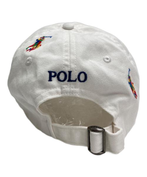 POLO RALPH LAUREN（ポロ・ラルフローレン）POLO RALPH LAUREN (ポロ・ラルフローレン) Polo Pony Twill Ball Cap ホワイトの古着・服飾アイテム