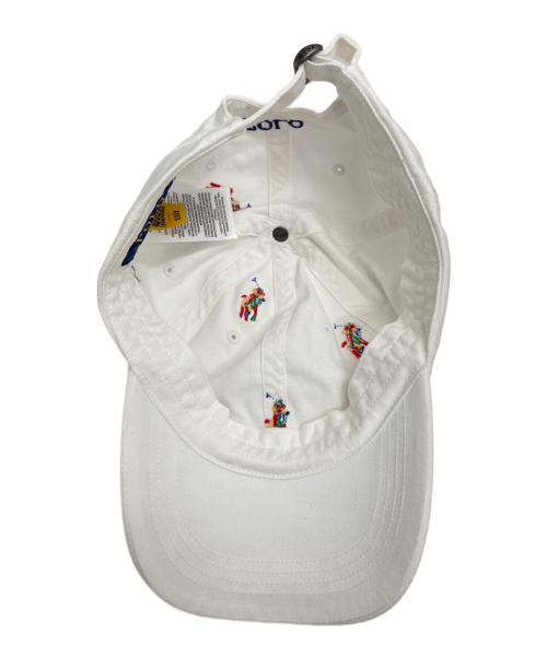 POLO RALPH LAUREN（ポロ・ラルフローレン）POLO RALPH LAUREN (ポロ・ラルフローレン) Polo Pony Twill Ball Cap ホワイトの古着・服飾アイテム