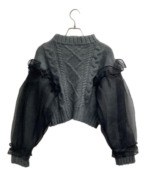 Bibiy.（ビビィ）Bibiy. (ビビィ) 切替ニット グレー サイズ:Freeの古着・服飾アイテム