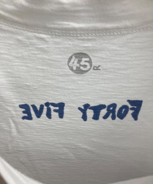 45R（フォーティファイブ・アール）45R (フォーティファイブ・アール) ハワイ地図プリントTシャツ ホワイト サイズ:2の古着・服飾アイテム