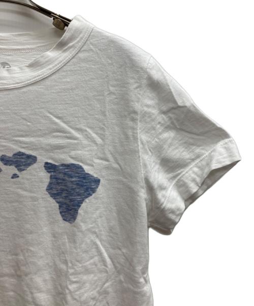 45R（フォーティファイブ・アール）45R (フォーティファイブ・アール) ハワイ地図プリントTシャツ ホワイト サイズ:2の古着・服飾アイテム