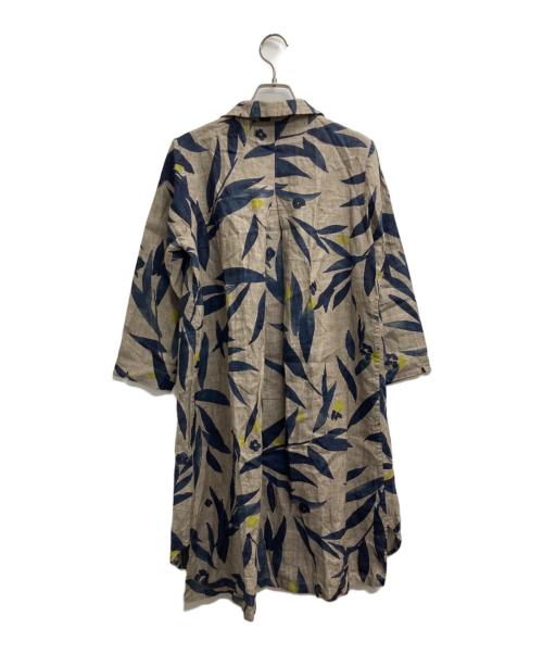 Pal'las Palace（パラスパレス）PAL'LAS PALACE (パラスパレス) リネンロングシャツ ブラウン サイズ:3の古着・服飾アイテム