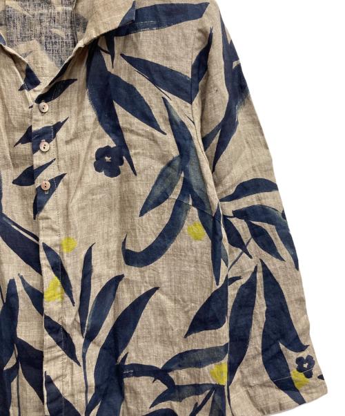 Pal'las Palace（パラスパレス）PAL'LAS PALACE (パラスパレス) リネンロングシャツ ブラウン サイズ:3の古着・服飾アイテム