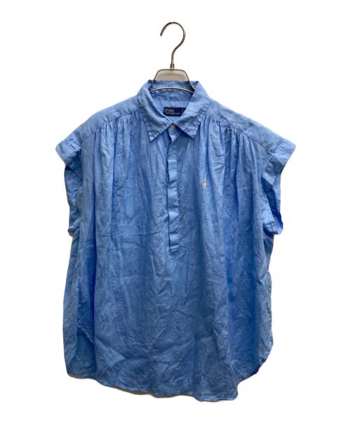 POLO RALPH LAUREN（ポロ・ラルフローレン）POLO RALPH LAUREN (ポロ・ラルフローレン) リネンシャツブラウス スカイブルー サイズ:Sの古着・服飾アイテム