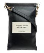 beautiful peopleビューティフルピープル）の古着「スマホポーチ」｜ブラック