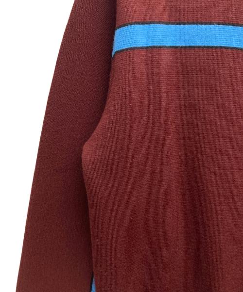 SUPREME（シュプリーム）SUPREME (シュプリーム) 21AW Chest Stripe Zip Up Cardigan ブラウン サイズ:Mの古着・服飾アイテム
