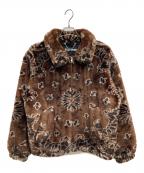 SUPREMEシュプリーム）の古着「21SS Bandana Faux Fur Bomber Jacket」｜ブラウン