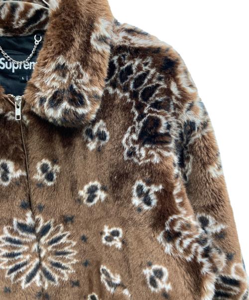 SUPREME（シュプリーム）SUPREME (シュプリーム) 21SS Bandana Faux Fur Bomber Jacket ブラウン サイズ:Lの古着・服飾アイテム