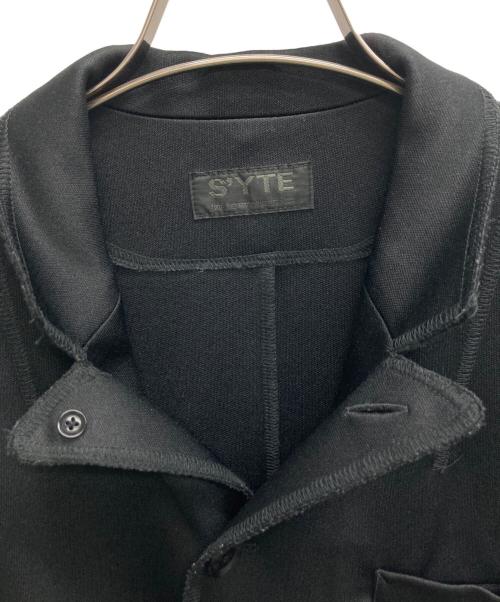 s'yte（サイト）s'yte (サイト) ジャージーテーラードジャケット ブラック サイズ:3の古着・服飾アイテム
