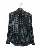 GROUND Yグラウンドワイ）の古着「ドットシャツ」｜ブラック