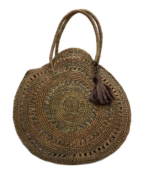 MAISON N.H PARIS（メゾン・エヌ・アッシュ・パリ）MAISON N.H PARIS (メゾン・エヌ・アッシュ・パリ) カゴ サークルバッグ ブラウンの古着・服飾アイテム