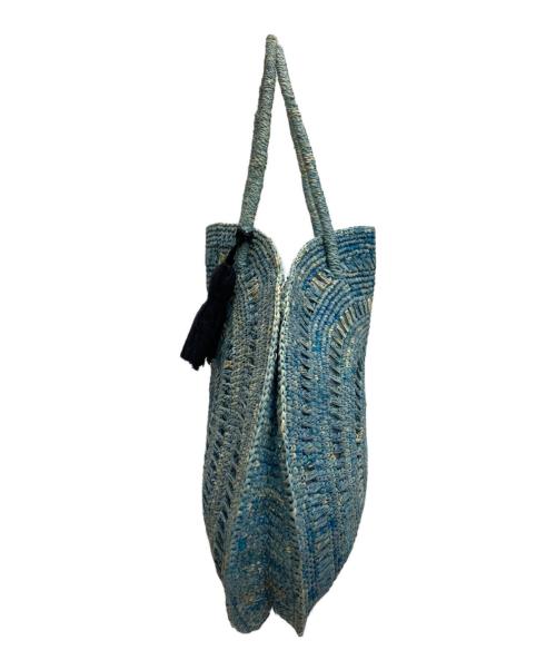 MAISON N.H PARIS（メゾン・エヌ・アッシュ・パリ）MAISON N.H PARIS (メゾン・エヌ・アッシュ・パリ) カゴ サークルバッグ ブルーの古着・服飾アイテム