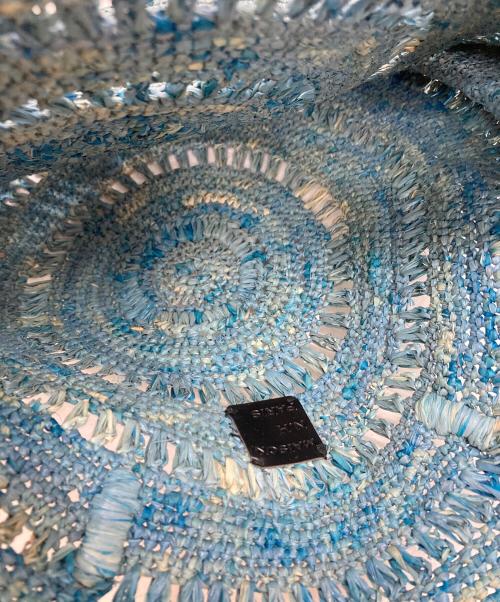 MAISON N.H PARIS（メゾン・エヌ・アッシュ・パリ）MAISON N.H PARIS (メゾン・エヌ・アッシュ・パリ) カゴ サークルバッグ ブルーの古着・服飾アイテム