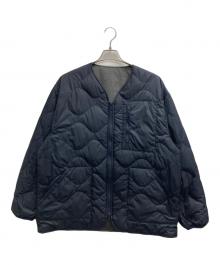 THE NORTHFACE PURPLELABEL（ザ・ノースフェイス パープルレーベル）の古着「Field Down Cardigan」｜ネイビー×グレー