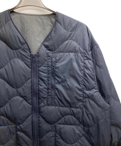 THE NORTHFACE PURPLELABEL（ザ・ノースフェイス パープルレーベル）THE NORTHFACE PURPLELABEL (ザ・ノースフェイス パープルレーベル) Field Down Cardigan ネイビー×グレー サイズ:Ｌの古着・服飾アイテム