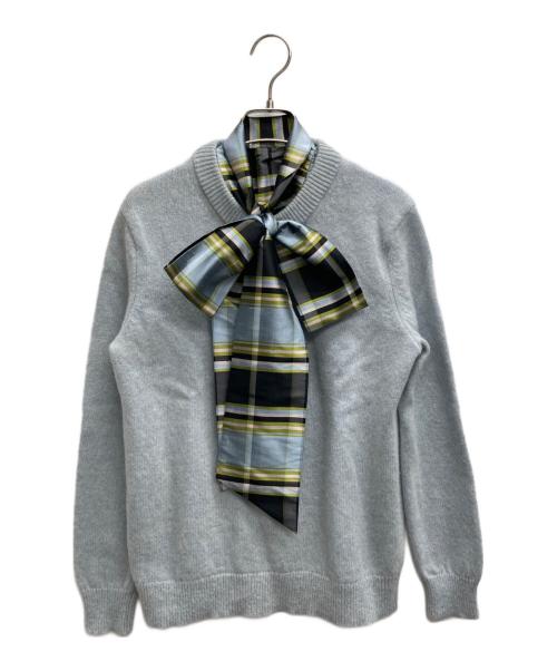 TORY BURCH（トリーバーチ）TORY BURCH (トリーバーチ) ボウタイニット スカイブルー サイズ:Sの古着・服飾アイテム