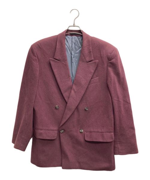 Yves Saint Laurent（イヴサンローラン）Yves Saint Laurent (イヴサンローラン) カシミヤ混ジャケット パープル サイズ:48の古着・服飾アイテム