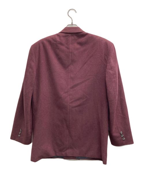 Yves Saint Laurent（イヴサンローラン）Yves Saint Laurent (イヴサンローラン) カシミヤ混ジャケット パープル サイズ:48の古着・服飾アイテム