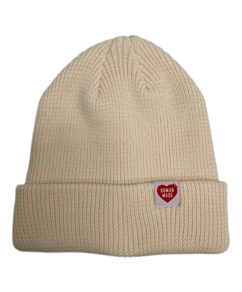 HUMAN MADE（ヒューマンメイド）HUMAN MADE (ヒューマンメイド) CLASSIC BEANIE アイボリーの古着・服飾アイテム