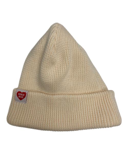 HUMAN MADE（ヒューマンメイド）HUMAN MADE (ヒューマンメイド) CLASSIC BEANIE アイボリーの古着・服飾アイテム