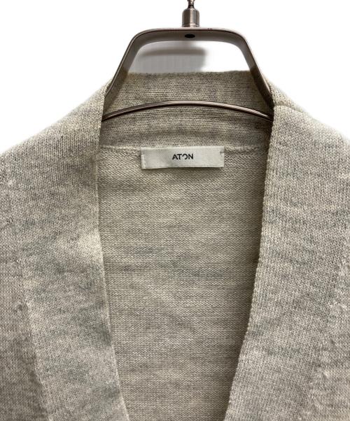 ATON（エイトン）ATON (エイトン) WOOL WASHI OVERSIZED CARDIGAN アイボリー サイズ:02の古着・服飾アイテム