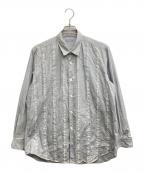 COMME des GARCONS HOMME PLUSコムデギャルソンオムプリュス）の古着「カットオフデザインシャツ」｜グレー
