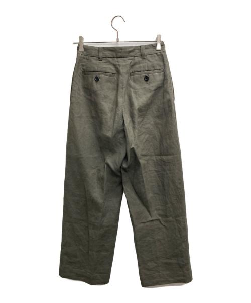 MARGARET HOWELL（マーガレットハウエル）MARGARET HOWELL (マーガレットハウエル) LINEN TROUSERS オリーブ サイズ:1の古着・服飾アイテム
