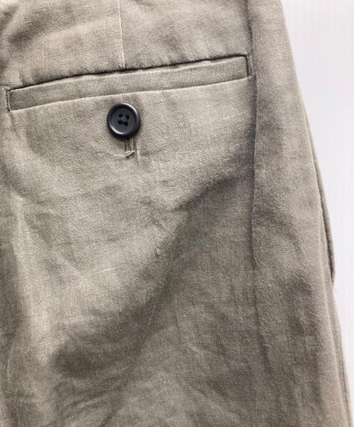 MARGARET HOWELL（マーガレットハウエル）MARGARET HOWELL (マーガレットハウエル) LINEN TROUSERS オリーブ サイズ:1の古着・服飾アイテム