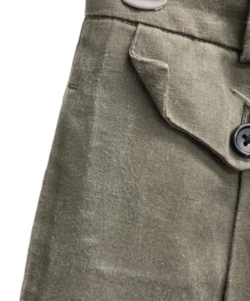 MARGARET HOWELL（マーガレットハウエル）MARGARET HOWELL (マーガレットハウエル) LINEN TROUSERS オリーブ サイズ:1の古着・服飾アイテム