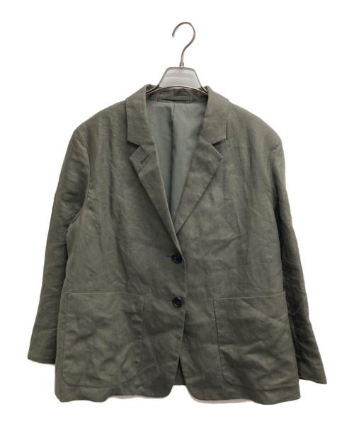 MARGARET HOWELL（マーガレットハウエル）MARGARET HOWELL (マーガレットハウエル) リネンテーラードジャケット オリーブ サイズ:1の古着・服飾アイテム