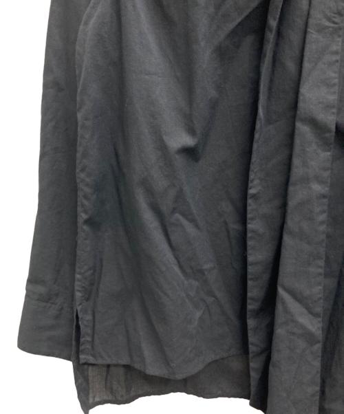 MARGARET HOWELL（マーガレットハウエル）MARGARET HOWELL (マーガレットハウエル) PIECE DYED WASHED COTTON SIHRT ブラック サイズ:1の古着・服飾アイテム