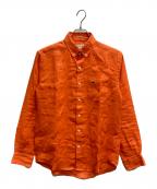 LACOSTEラコステ）の古着「リネンシャツ」｜オレンジ