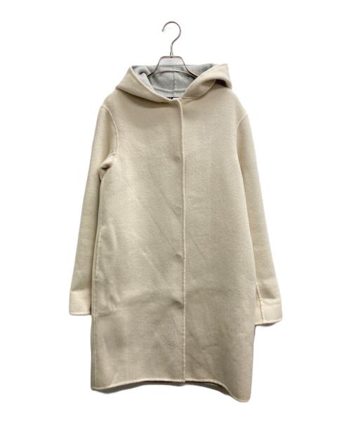 theory（セオリー）theory (セオリー) カシミヤ混ウールフーデッドコート アイボリー サイズ:TPの古着・服飾アイテム