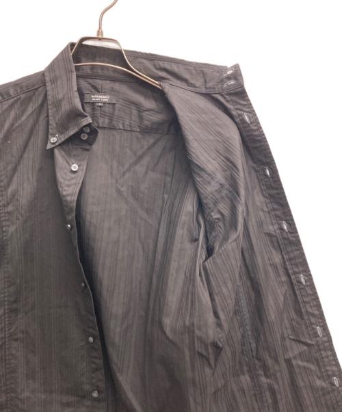 BURBERRY BLACK LABEL（バーバリーブラックレーベル）BURBERRY BLACK LABEL (バーバリーブラックレーベル) ボタンダウンシャツ ブラック サイズ:3の古着・服飾アイテム