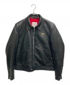 Lewis Leathersルイスレザース）の古着「Corsaire シングルライダースジャケット」｜ブラック
