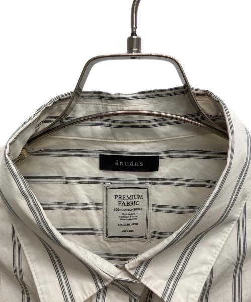 anuans（アニュアンス）anuans (アニュアンス) スタンダードシャツ ホワイト サイズ:Fの古着・服飾アイテム