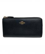 COACHコーチ）の古着「L字ジップロングウォレット」｜ブラック