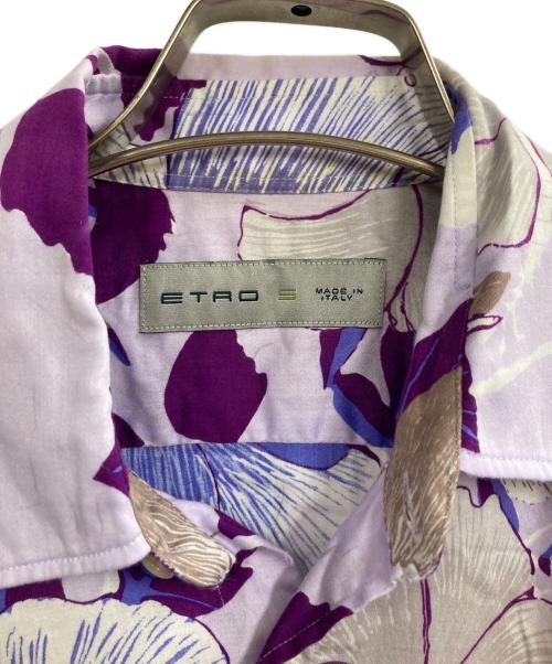 ETRO（エトロ）ETRO (エトロ) アロハシャツ パープル サイズ:Ｓの古着・服飾アイテム